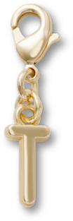 Gold Letter T Anhänger