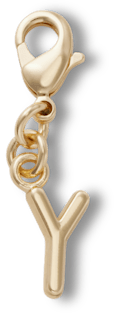 Gold Letter Y Anhänger