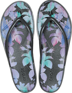 Miami Round Toe Dark Floral Zehentrenner