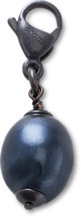 Silber Schwarz SMT Perle Anhänger