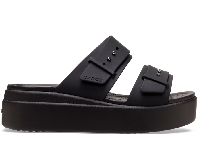 Brooklyn Schnalle Low Wedge Sandale