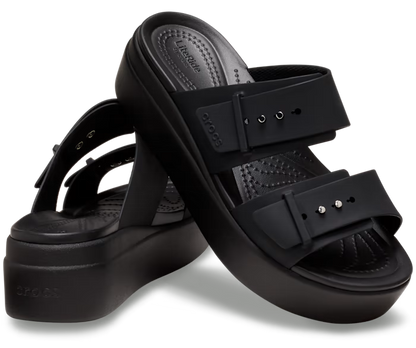 Brooklyn Schnalle Low Wedge Sandale