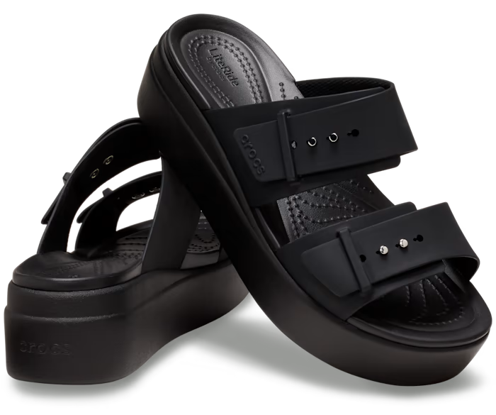 Brooklyn Schnalle Low Wedge Sandale