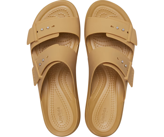 Brooklyn Schnalle Low Wedge Sandale