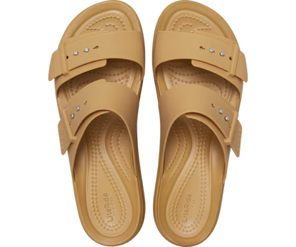 Brooklyn Schnalle Low Wedge Sandale
