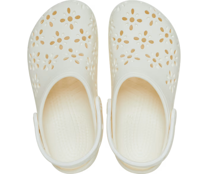 Kinder Classic Floral Cut-Out Clog