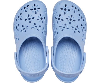 Kinder Classic Floral Cut-Out Clog