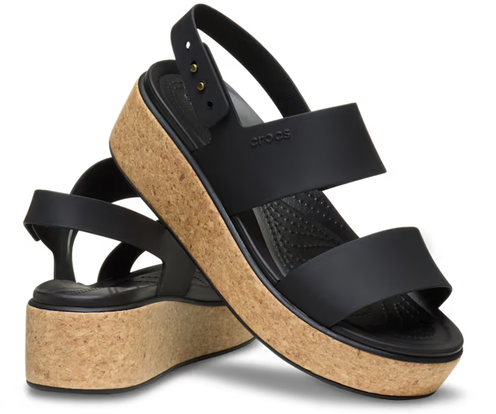 Brooklyn Low Wedge Cork Sandale