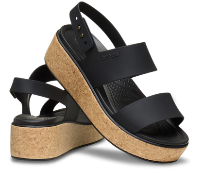 Brooklyn Low Wedge Cork Sandale