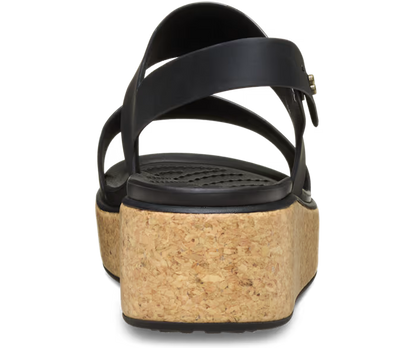 Brooklyn Low Wedge Cork Sandale