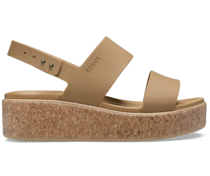 Brooklyn Low Wedge Cork Sandale