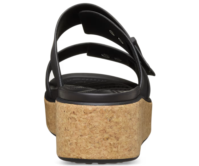 Brooklyn Schnalle Low Wedge Cork Sandale