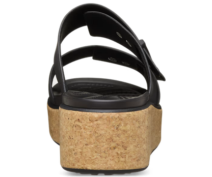 Brooklyn Schnalle Low Wedge Cork Sandale