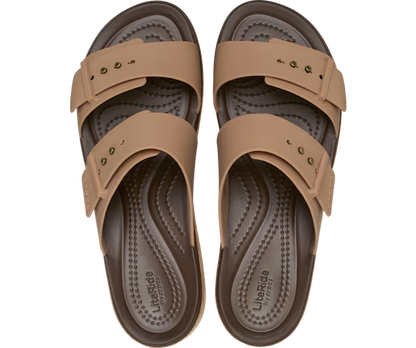 Brooklyn Schnalle Low Wedge Cork Sandale