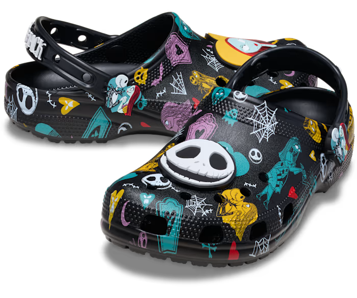 Disney Tim Burton's The Nightmare Before Christmas Jack and Sally Classic Clog
