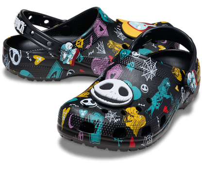 Disney Tim Burton's The Nightmare Before Christmas Jack and Sally Classic Clog