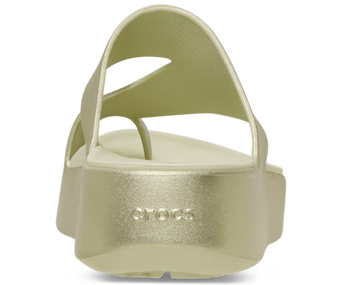 Getaway Platform Toe Loop Metallic Sandale