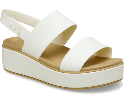 Brooklyn Low Wedge Matte Wrap Sandale