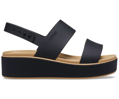 Brooklyn Low Wedge Matte Wrap Sandale