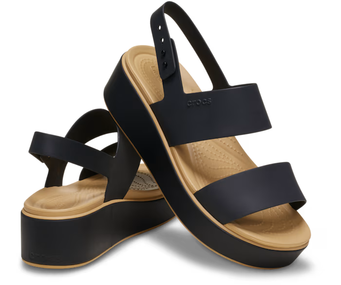 Brooklyn Low Wedge Matte Wrap Sandale