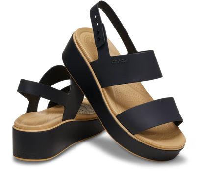 Brooklyn Low Wedge Matte Wrap Sandale
