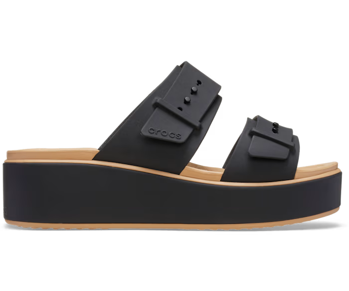 Brooklyn Schnalle Low Wedge Matte Wrap Sandale