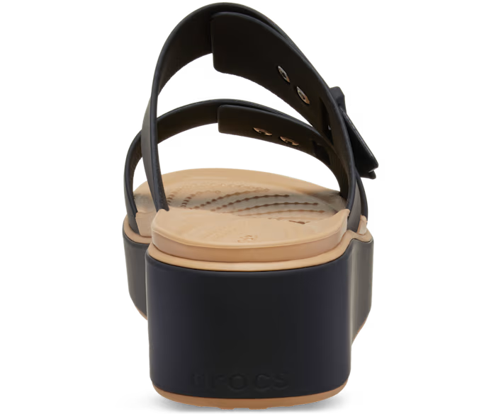Brooklyn Schnalle Low Wedge Matte Wrap Sandale
