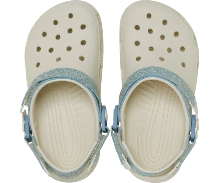 Kinder’ Classic Denim Blume verstellbar Backstrap Clog