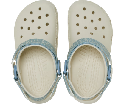 Kinder’ Classic Denim Blume verstellbar Backstrap Clog