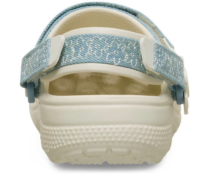 Kinder’ Classic Denim Blume verstellbar Backstrap Clog