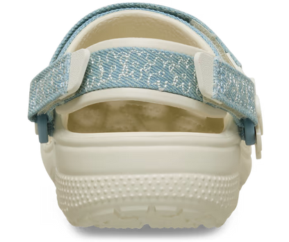 Kinder’ Classic Denim Blume verstellbar Backstrap Clog