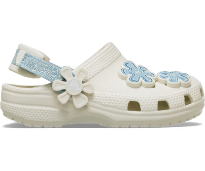 Kleinkind Classic Denim Blume verstellbar Backstrap Clog