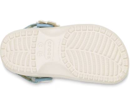 Kleinkind Classic Denim Blume verstellbar Backstrap Clog
