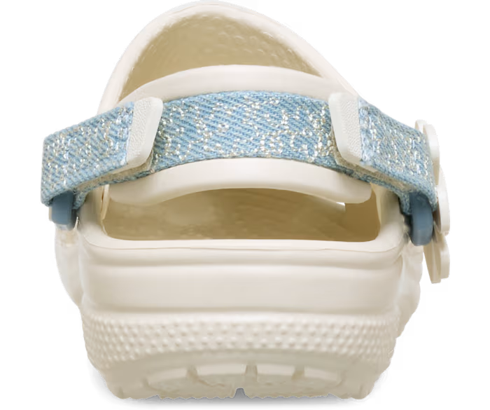 Kleinkind Classic Denim Blume verstellbar Backstrap Clog