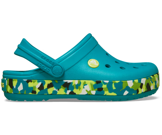 Kinder Crocband Glow Confetti Band Clog
