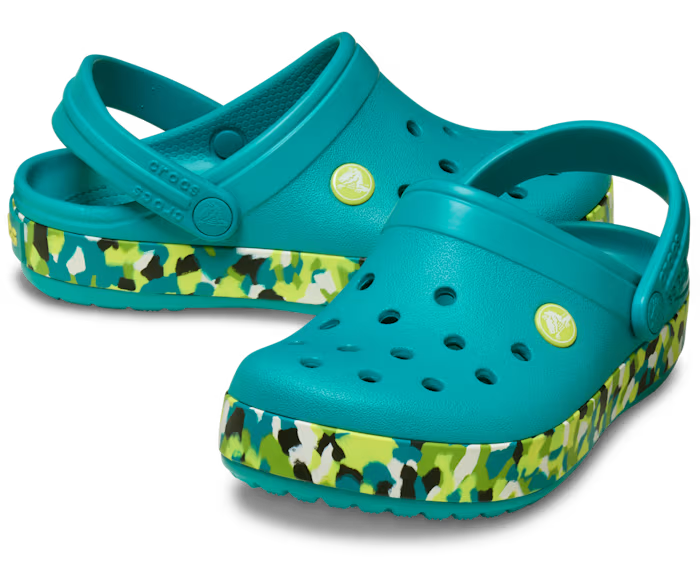 Kinder Crocband Glow Confetti Band Clog