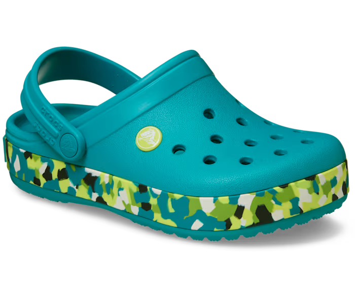 Kinder Crocband Glow Confetti Band Clog