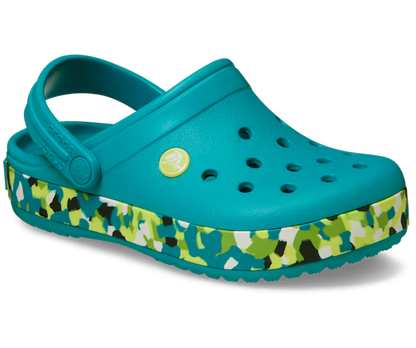Kinder Crocband Glow Confetti Band Clog