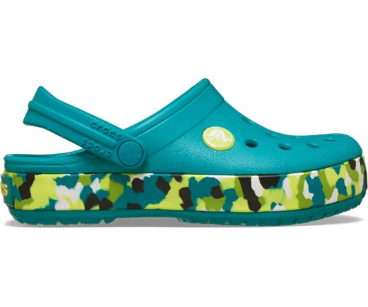 Kleinkind Crocband Glow Confetti Band Clog
