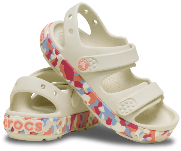 Kleinkind Crocband™ Cruiser Glow Confetti Band Sandale