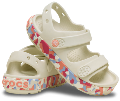 Kleinkind Crocband™ Cruiser Glow Confetti Band Sandale