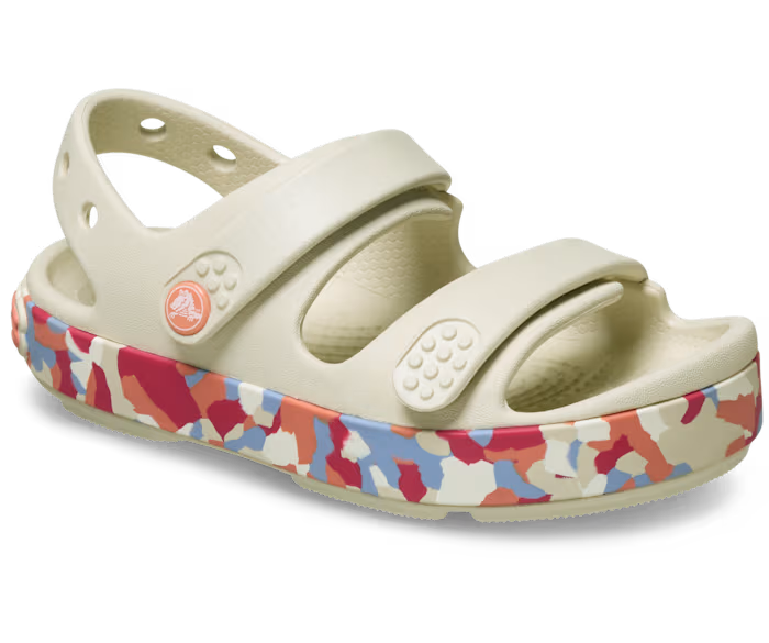 Kleinkind Crocband™ Cruiser Glow Confetti Band Sandale