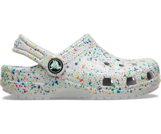 Kleinkind Classic Glow Paint Splatter Clog