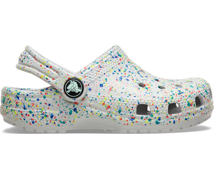 Kleinkind Classic Glow Paint Splatter Clog