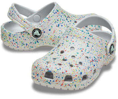 Kleinkind Classic Glow Paint Splatter Clog
