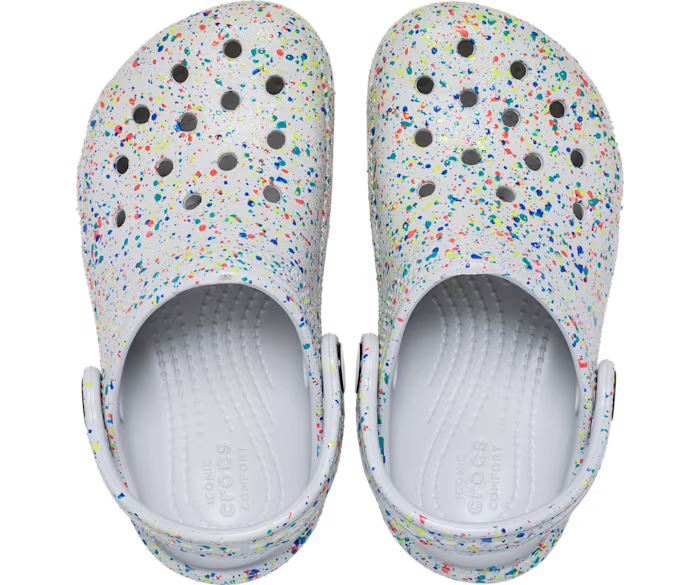 Kleinkind Classic Glow Paint Splatter Clog