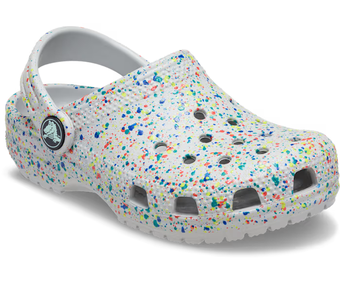 Kleinkind Classic Glow Paint Splatter Clog