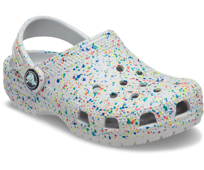 Kleinkind Classic Glow Paint Splatter Clog