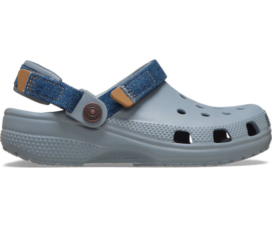 Kinder Classic Denim verstellbar Backstrap Clog
