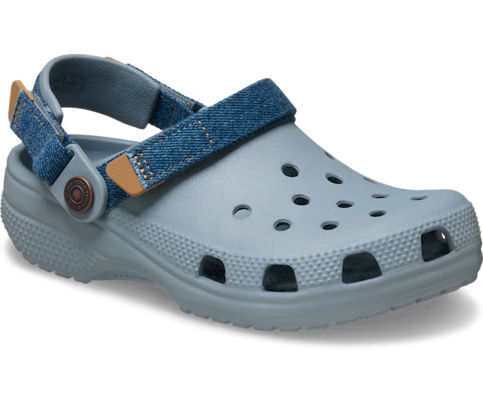 Kinder Classic Denim verstellbar Backstrap Clog
